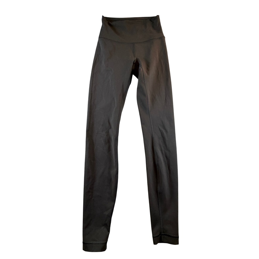 Lululemon High Rise Leggings Black Yoga Pants Activewear Womens Size 4 28 Inseam